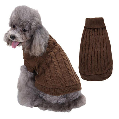 Winter Dog Sweater for Small Large Dogs Solid Candy Color Dog Clothes Puppy Cat Vest Chihuahua French Bulldog Outfits Costume