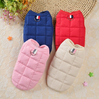 Winter Pet Cotton Jacket Warm Dog Clothes Puppy Coat For Small Medium Dogs Cats Outfit Chihuahua French Bulldog Maltese Clothing