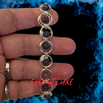 Sterling Silver And Gemstone Bracelet