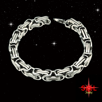 Mens Byzantine Bracelet 8.5 Inches