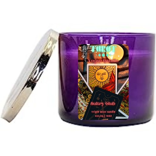 TAROT VEGAN CANDLE: Black Tea & Sage