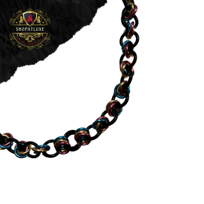 Transgender Pride Stretch Chainmail Necklace