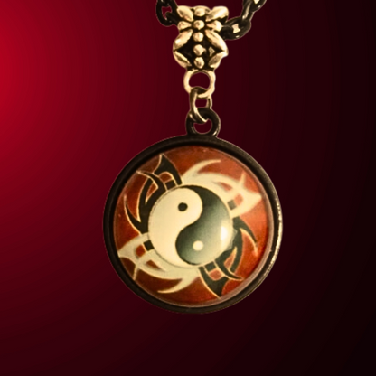 Yin Yang Fire Element Necklace