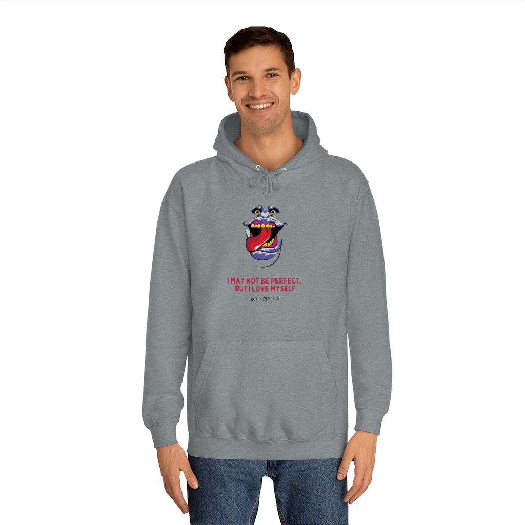 I Love Myself Unisex College Hoodie