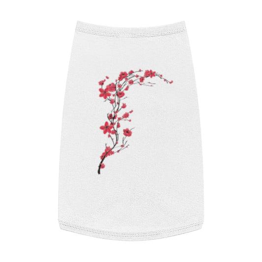 Japanese Cherry Blossom Graphic Pet Tank Top