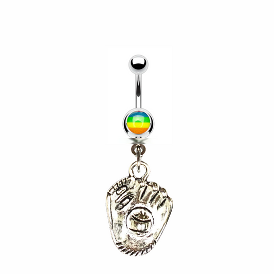 Copy of 14 Gauge Softball Glove Belly Ring