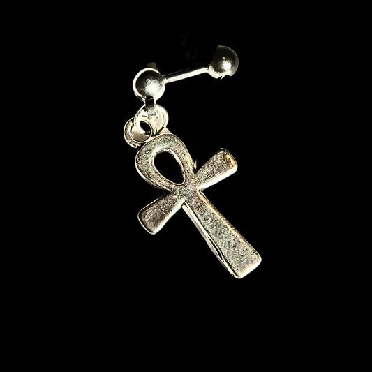 Helix 18g Barbell With Egyptian Ankh Dangle