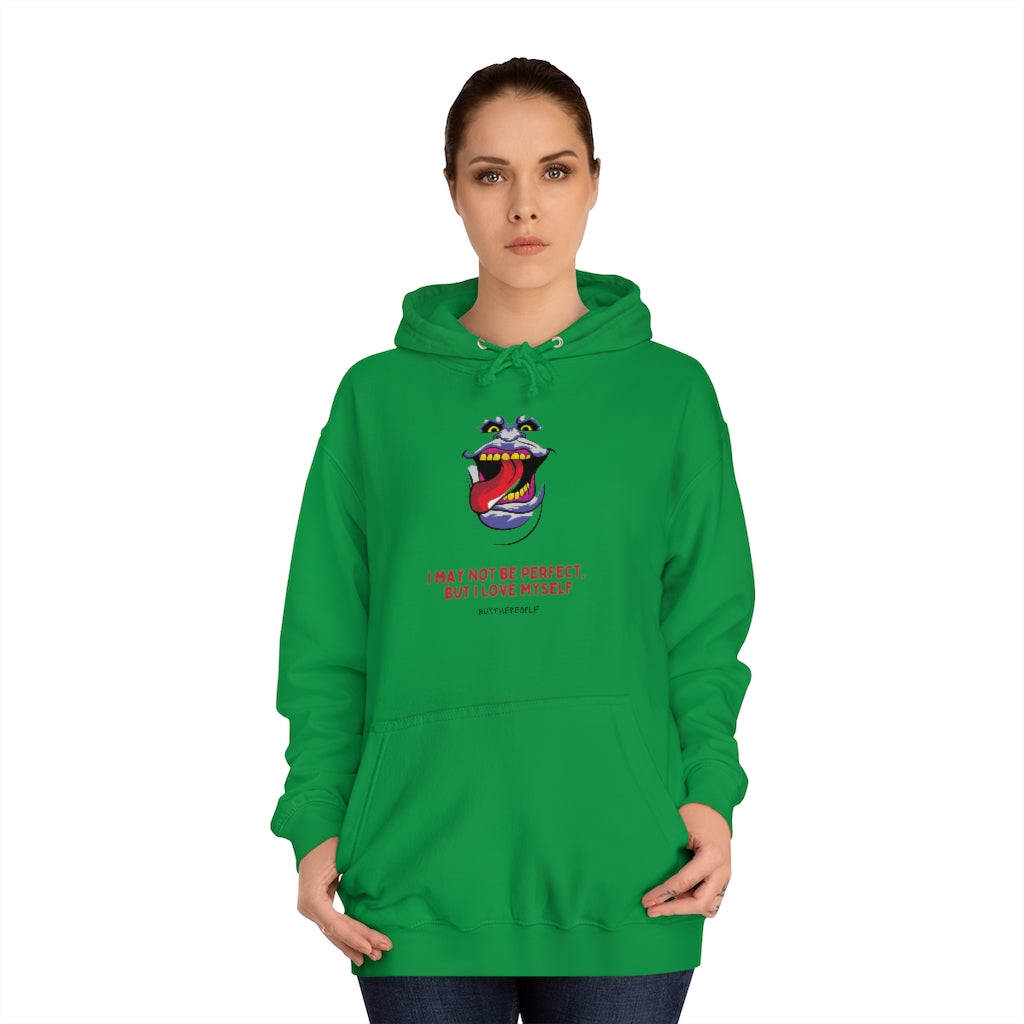 I Love Myself Unisex College Hoodie