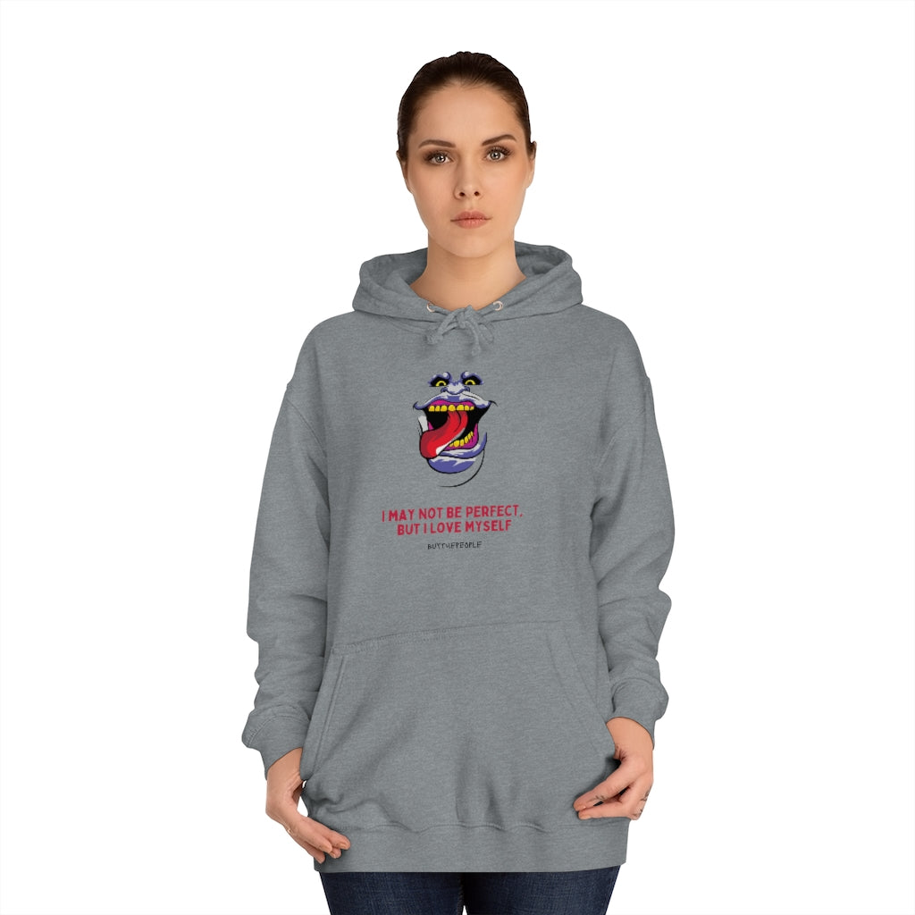 I Love Myself Unisex College Hoodie