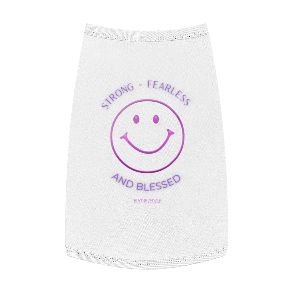 Strong Fearless And Blessed Pet Tank Top