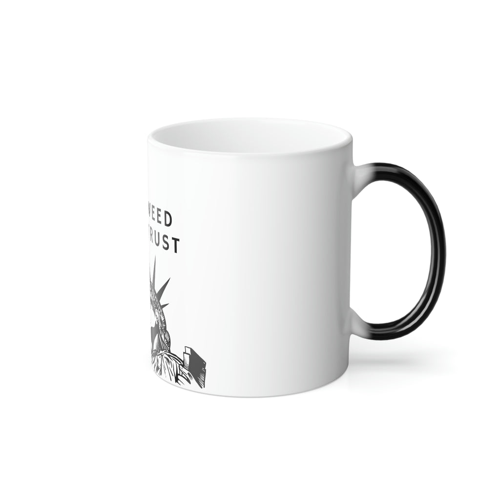 In Weed We Trust Color Morphing Mug, 11oz