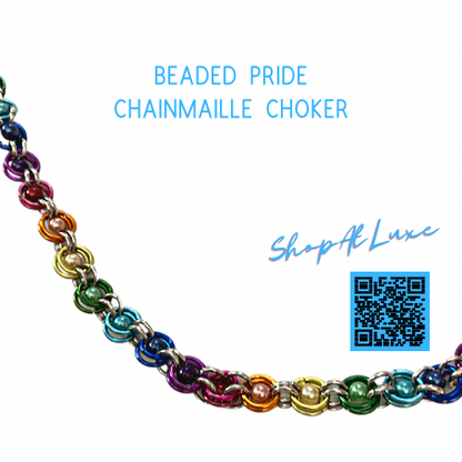 Beaded Pride Chainmaille Choker
