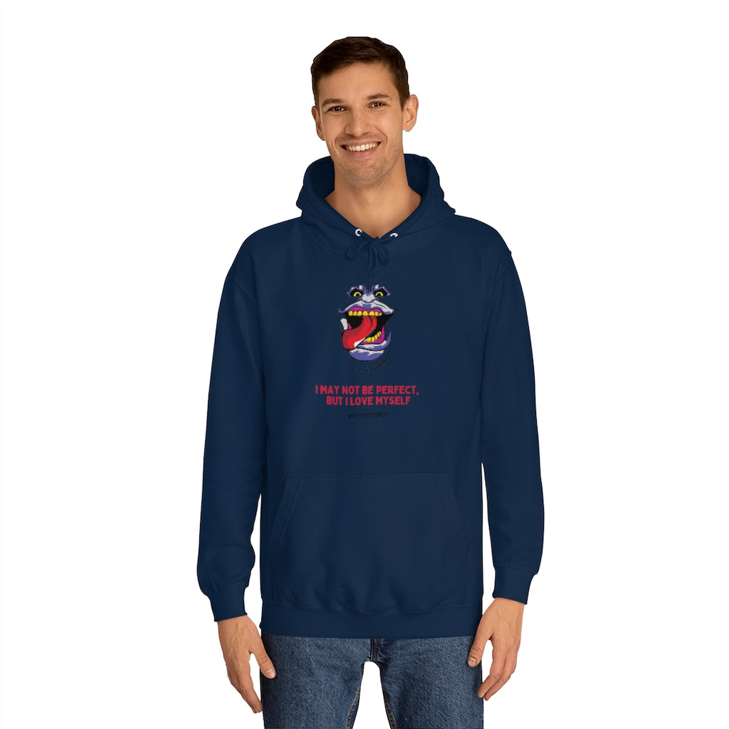 I Love Myself Unisex College Hoodie