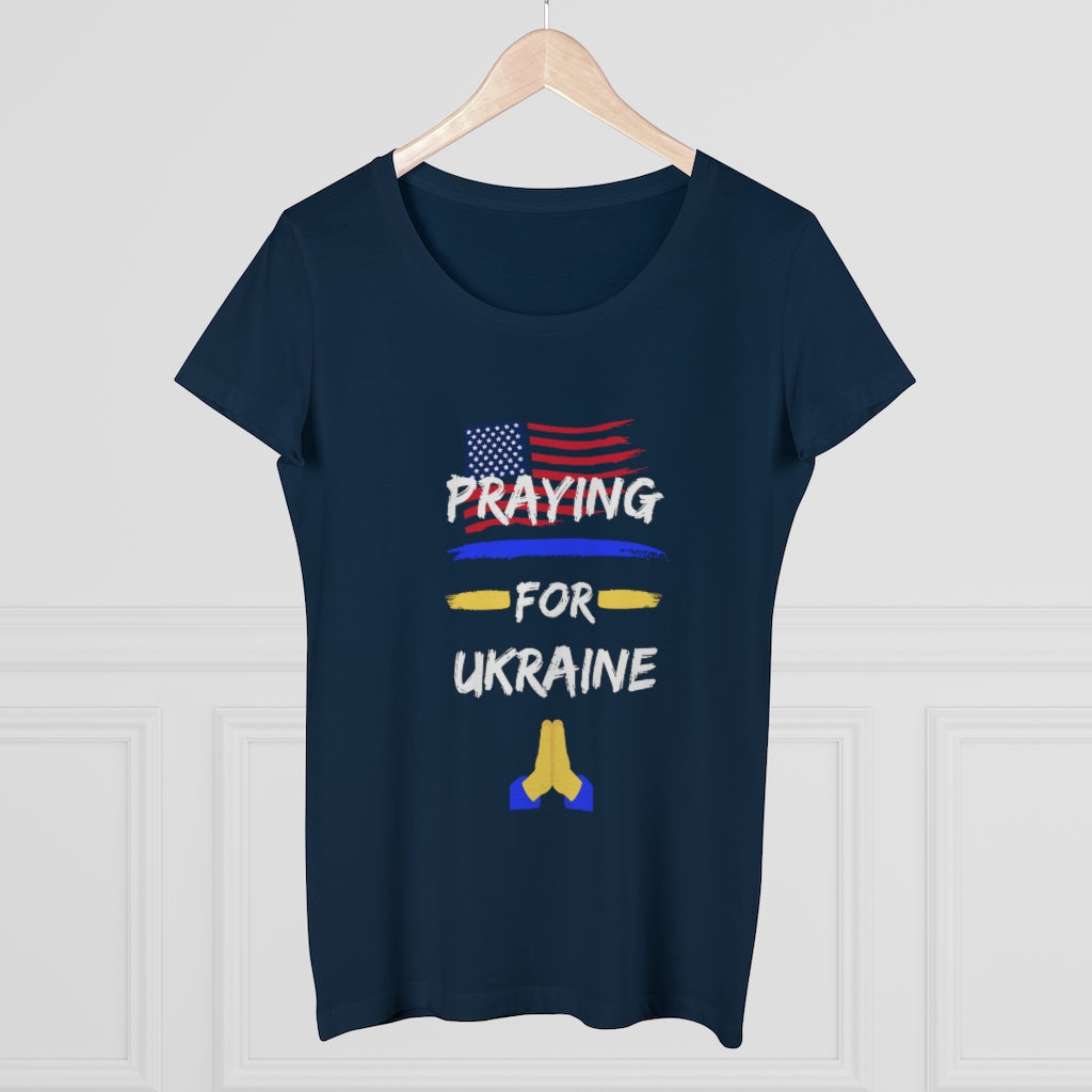 Pray For Ukraine Organic Women's Lover T-shirt