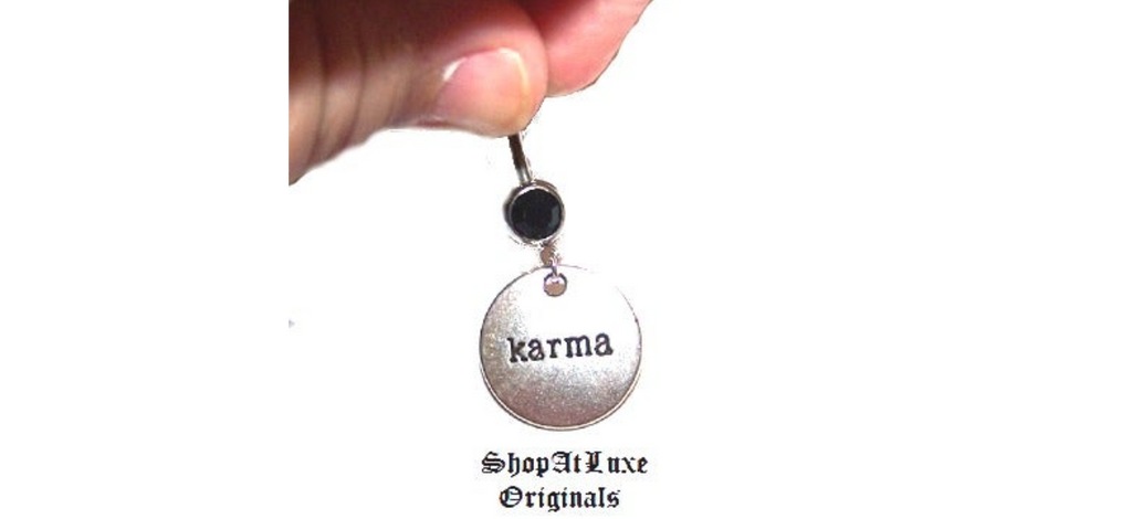 Karma 14g Steel Belly Ring