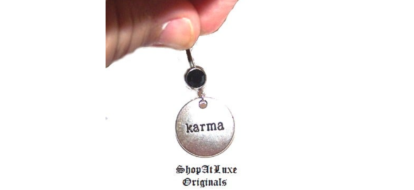 Karma 14g Steel Belly Ring