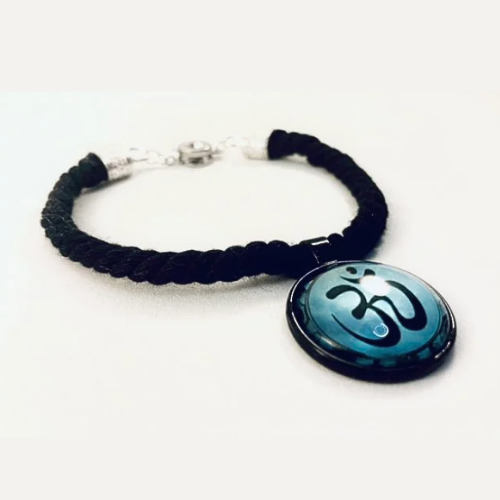 Blue Ohm Twisted Textile Bracelet