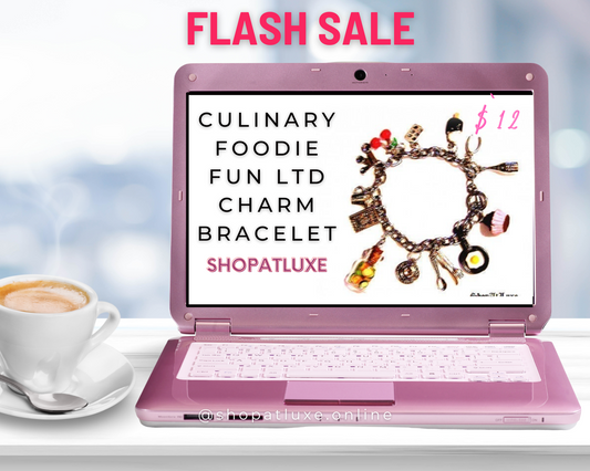 Culinary Foodie Fun Charm Bracelet