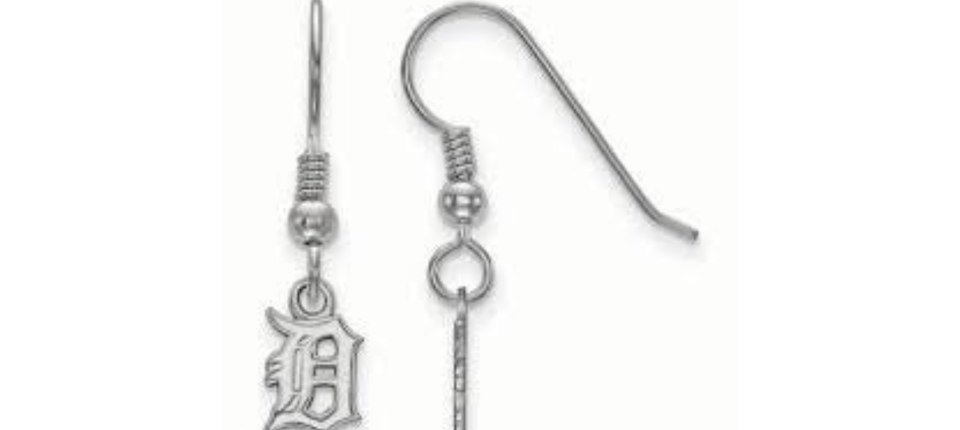 Detroit Tigers D Earrings