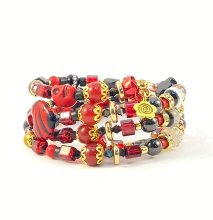 Dia De Los Muertos Luxe Wrap Bracelet