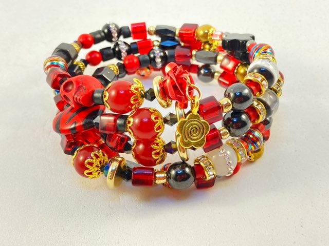 Dia De Los Muertos Luxe Wrap Bracelet