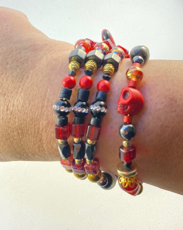 Dia De Los Muertos Luxe Wrap Bracelet