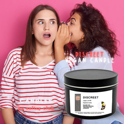 DISCREET 8 Oz Vegan Candle