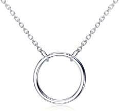 Discreet Daytime Open Circle Necklace