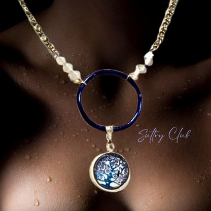 Discreet Tree Of Life Moonstone Necklace