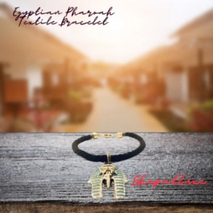 Egyptian Pharoah Twisted Textile Bracelet