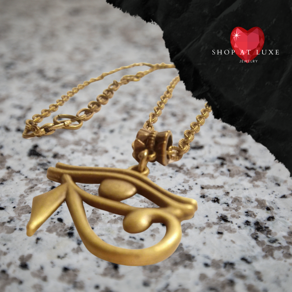 Eye of Horus Antique Bronze Necklace