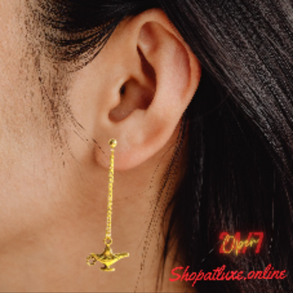 Genie's Lamp Dangle Earrings