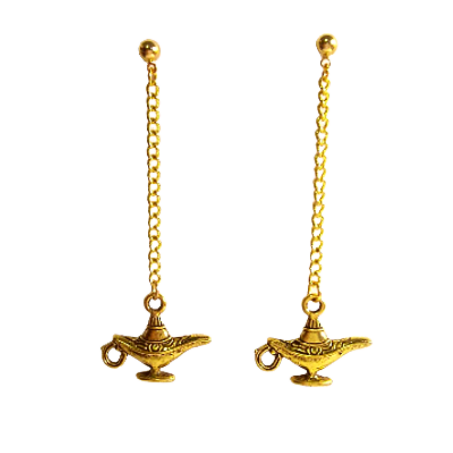 Genie's Lamp Dangle Earrings