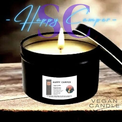 HAPPY CAMPER 8 Oz Vegan Candle