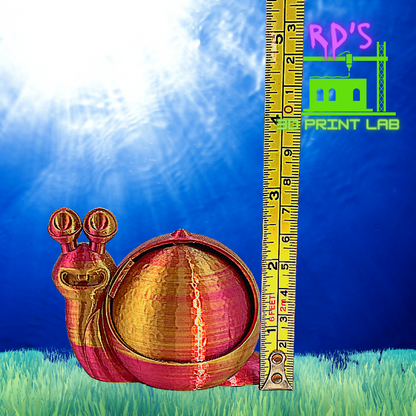 HAPPY SNAIL WITH SECRET COMPARTMENT 3D PRINTED FIGURE