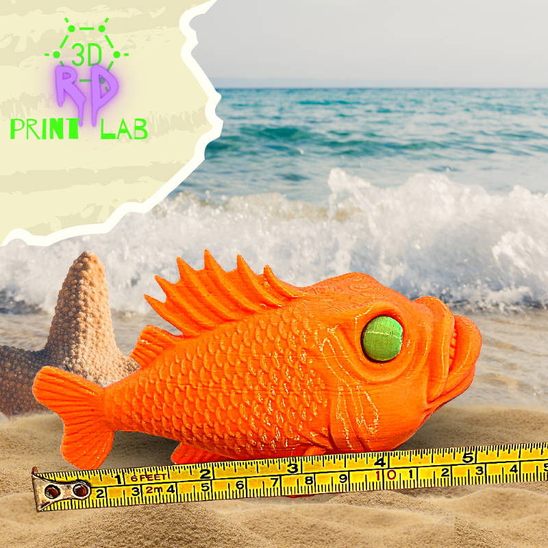 HUNGRY FISH NOVELTY 3D PRINT