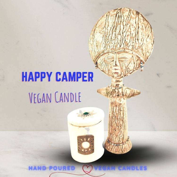 HAPPY CAMPER CEMENT VEGAN CANDLE