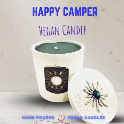 HAPPY CAMPER CEMENT VEGAN CANDLE