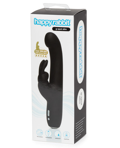 Happy Rabbit Slimline G-SPOT Rechargeable Vibrator Black