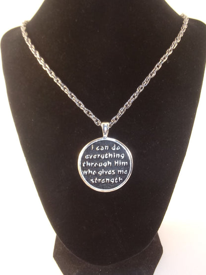 I Can Do All Things Scripture Necklace