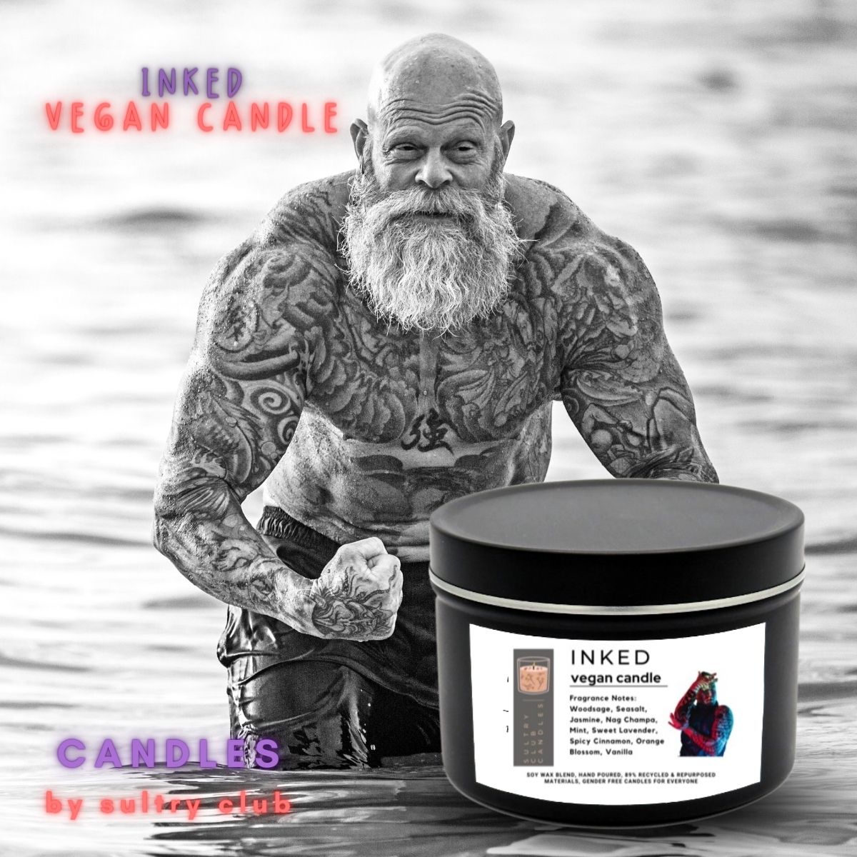 INKED 8 Oz Vegan Candle