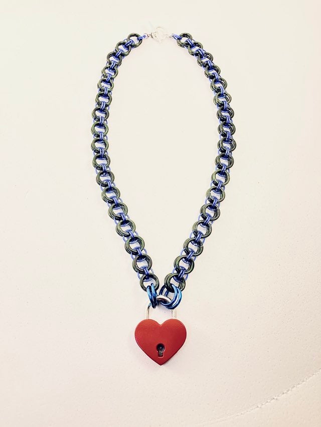 Leather Pride Day Collar And Partner Belt Chain With Key