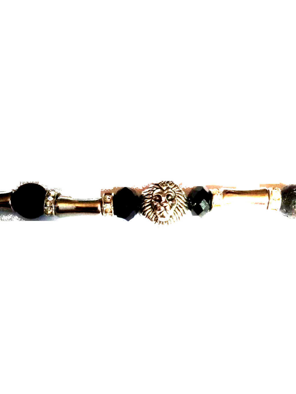 Luxe Lion Head Beaded Bracelet