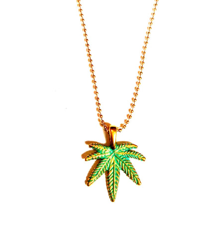 Marijuana Leaf Necklace