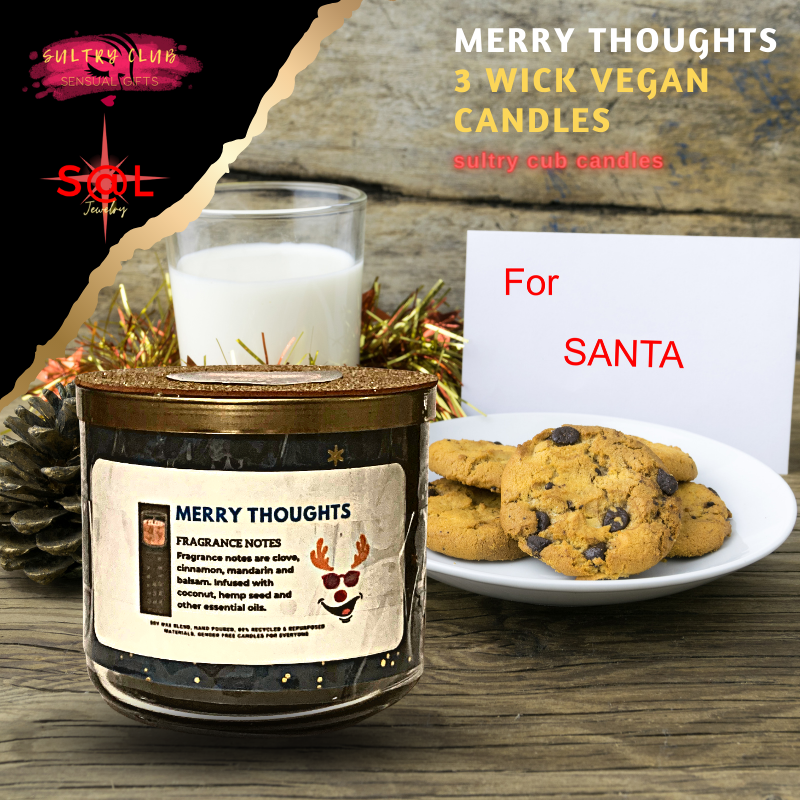 Merry Thoughts 3 Wick Candle