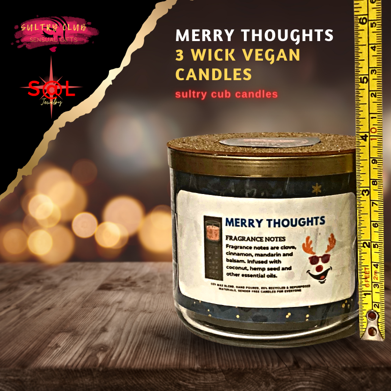 Merry Thoughts 3 Wick Candle