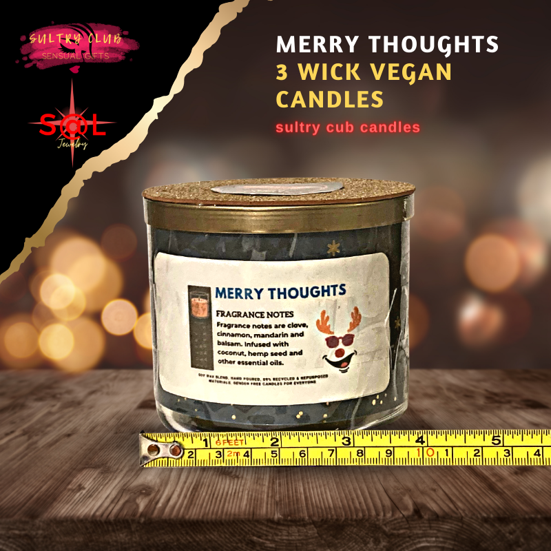 Merry Thoughts 3 Wick Candle