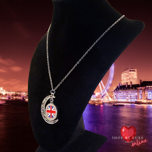 Moon Shines Over UK Necklace