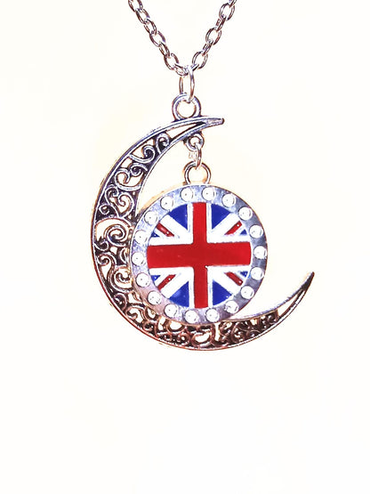 Moon Shines Over UK Necklace