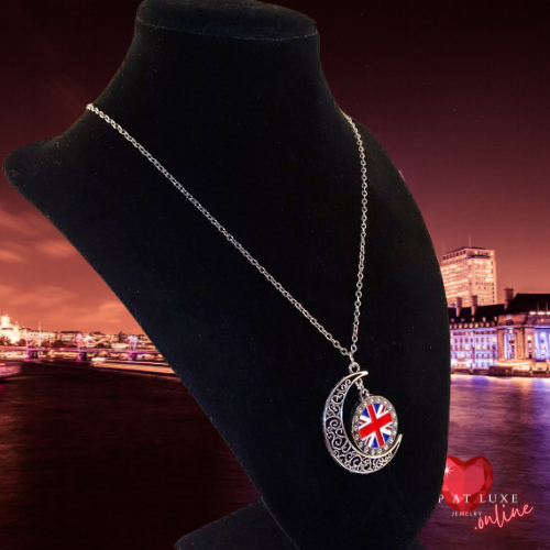 Moon Shines Over UK Necklace